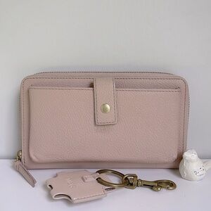 Mark & Graham Genuine Leather Phone Wallet With AirPod Case Key Chain